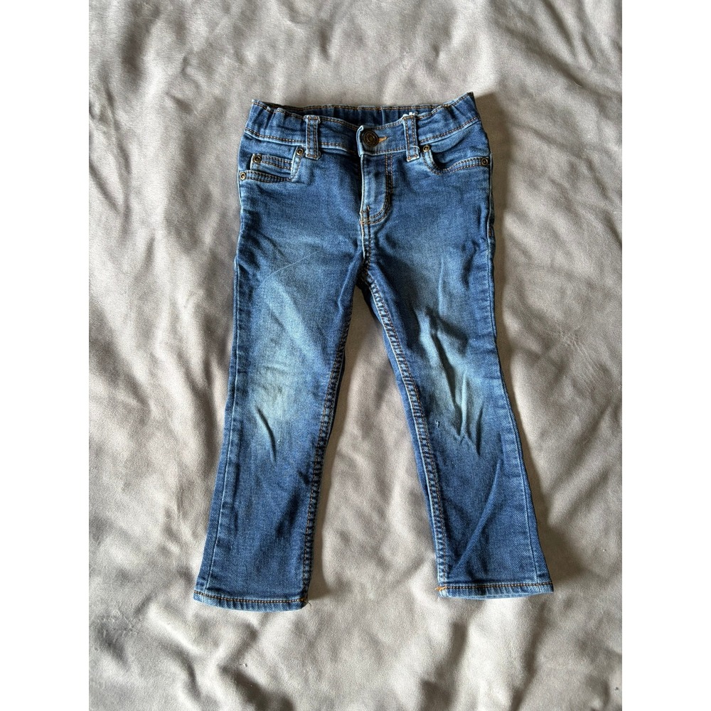 Carters Toddler Boys Slim Fit Jeans Medium Wash Blue Denim 3T 5-Pocket Pant
